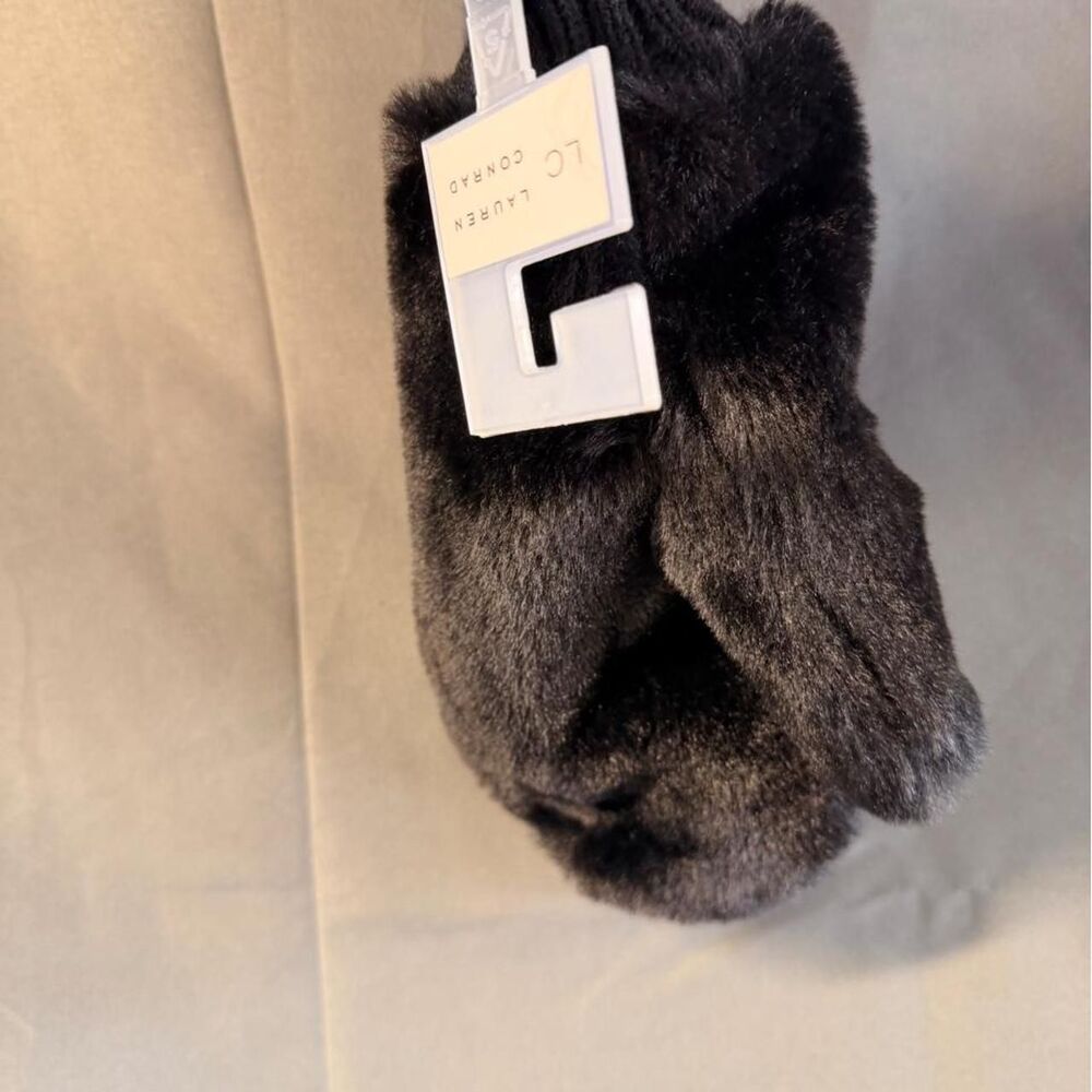 Lc-lauren-conrad Women's Black and Grey Gloves